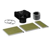 Siemens Clean Air Plus LZ11BKI16 Kit de recirculation d'air avec filtres haute performance pour hotte aspirante Accessoires de recyclage avec fonction anti-poisson et anti-pollen, adapté pour les