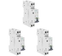 SIEMENS - Disjoncteur 20A Ph+N courbe C 4.5kA 230V (Lot de 3)