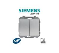 Siemens - double poussoir alu delta iris siemens G