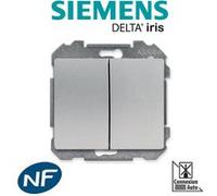 Siemens - double poussoir alu delta iris siemens G