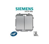 Siemens - double va et vient aluminium delta iris