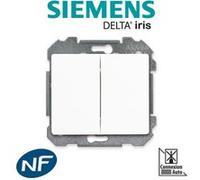 Siemens - double va & vient blanc delta iris blanc G