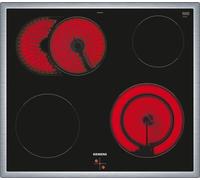 Siemens EA64RGNA1E iQ300 Plaque de cuisson électrique vitrocéramique (contrôlée par la cuisinière), 60 cm de large, zone de cuisson à double circuit de 21 cm, espace pour grandes poêles à frire, zone