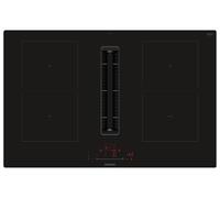 Siemens ED811HQ26E iQ500 - Plaque de cuisson intelligente à induction, avec hotte aspirante, 80 cm de large, sans cadre, autosuffisante, touchSlider, induction combinée pour grande surface de cuisson,