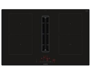 Siemens ED811HQ26E iQ500 - Plaque de cuisson intelligente à induction, avec hotte aspirante, 80 cm de large, sans cadre, autosuffisante, touchSlider, induction combinée pour grande surface de cuisson,