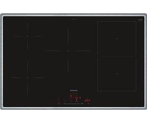 Siemens ED845HWB1E iQ500 Plaque à induction, intelligente, 80 cm, noire, avec cadre, à induction, avec système de cuisson automatique, l'interaction parfaite entre plaque de cuisson et hotte aspirante