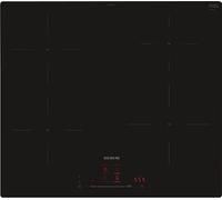 Siemens EH601HEB1E iQ100 Plaque de cuisson à induction intelligente 60 cm noire affleurante TouchSlider Système de hotte intelligente - l'interaction parfaite entre la plaque de cuisson et la hotte