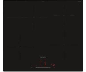 Siemens EH601HFB1E iQ300 Plaque à induction intelligente 60 cm noire affleurante TouchSlider avec hotte aspirante automatique - l'association parfaite entre la plaque de cuisson et la hotte aspirante