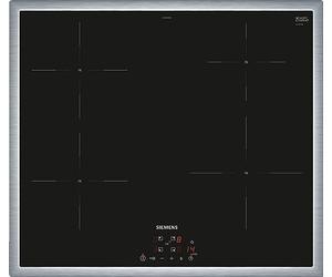 Siemens EH645BEB6E iQ100 Plaque à induction, 60 cm, noire, avec cadre, TouchSlider, PowerBoost, powerInduction, cuisson plus rapide, plus propre et plus sûre