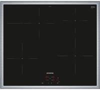 Siemens EI645CFB6E iQ300 Plaque de cuisson à induction, 60 cm, avec contrôle de la cuisinière, powerBoost, powerInduction, cuisson plus rapide, plus propre et plus sûre, fonction minuterie, noire