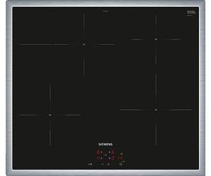 Siemens EI645CFB6E iQ300 Plaque de cuisson à induction, 60 cm, avec contrôle de la cuisinière, powerBoost, powerInduction, cuisson plus rapide, plus propre et plus sûre, fonction minuterie, noire