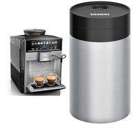 Siemens EQ.6 Plus s500 TE655203RW - Machine à café automatique avec écran sensitif et texte clair - 12 recettes de café et lactée & TZ80009N Pot à lait isotherme - Accessoires