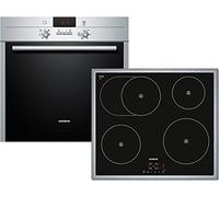 Siemens eq242e i02t Plaques de cuisson de combinaison/A/0.89 kWh/67 l/optimale Résultats de cuisson jusqu'à 3 backblechen grâce à répartition de la chaleur avec Air Chaud 3D Innovante Plus/Acier inoxydable