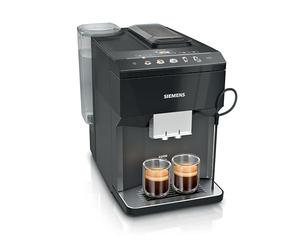 SIEMENS EQ500 classic TP511E19 Machine à café automatique, contrôle par application, nombreuses spécialités de café, réservoir à lait, fonction double tasse, nettoyage à la vapeur, 1500 W, noir/laqué