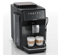 SIEMENS EQ500 iAroma, machine à café automatique avec broyeur intégré, commandes tactiles pour 6 boissons et personnalisation rapide, nettoyage facile, noir, TP551E07
