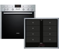 Siemens eq641e v02b Plaques de cuisson de combinaison/A/67 l/jusqu'à 30% de consommation énergétique en moins de la limite de la classe d'efficacité de l'énergie A grâce à air chaud Eco/Acier inoxydable