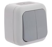 SIEMENS - Étanche Double Va et Vient Gris IP54 Garantie 2 Ans