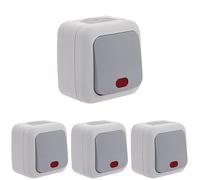 SIEMENS - Étanche va-et-vient à voyant gris (Lot de 4)