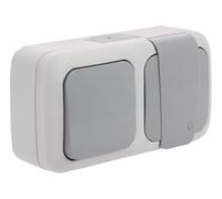 Siemens – Étanche VV + Prise 2P+T gris
