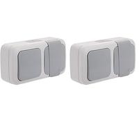 SIEMENS - Étanche VV + Prise 2P+T gris SIEMENS (Lot de 2)