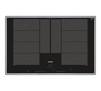 Siemens EX845LYC1E plaque Noir, Acier inoxydable Intégré (placement) Plaque avec zone à induction 4 zone(s), Plaque de cuisson séparée