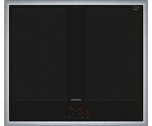 Siemens EY645CXB6E iQ700 - Plaque à induction - 60 cm - Noire - Commande par cuisinière - Avec cadre - Varioinduction - PowerBoost - Cuisson plus rapide, plus propre et plus sûre
