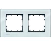 Siemens Gamme dinterrupteurs x2 Cadre Delta verre 5TG12020 1 pc(s)