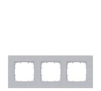 Siemens Gamme d'interrupteurs x3 Cadre Delta aluminium (métallisé) 5TG11131 1 pc(s)