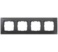 Siemens Gamme d'interrupteurs x4 Cadre Delta noir 5TG12042 1 pc(s)