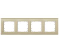 Siemens Gamme d'interrupteurs x4 Cadre Delta noir 5TG12044 1 pc(s)