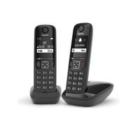 SIEMENS GIGASET AS690DUO sans Fils Double Black Mains Libres Display 2 "