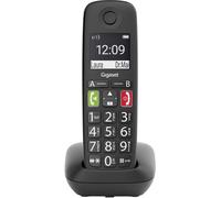 Siemens Gigaset E290 DECT/GAP Téléphone sans fil compatible avec les appareils auditifs, fonction mains libres, babyphone noir