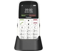 Siemens Gigaset GL395 Téléphone portable Touche SOS, protégé contre les projections deau, protégé contre la poussière blanc