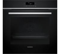 Siemens HB572ABS4 iQ300 Four encastrable 60 x 60 cm, commande tactile LED, cookControl10, air chaud 3D, grille à chaleur tournante, chauffage rapide, pyrolyse, activeClean, sécurité enfant, acier