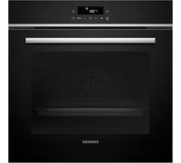 Siemens HB572ABS4 iQ300 Four encastrable 60 x 60 cm, commande tactile LED, cookControl10, air chaud 3D, grille à chaleur tournante, chauffage rapide, pyrolyse, activeClean, sécurité enfant, acier