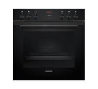 Siemens HE213ABB4, iQ300 Cuisinière encastrable 60 x 60 cm, fabriquée en Allemagne, air chaud 3D pour une chaleur uniforme sur trois niveaux, chauffage rapide, chambre de cuisson de 71 l, acier