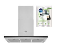 SIEMENS Hotte Décorative Murale Aspirante Inox Largeur 90cm Débit d'air 718m3/h