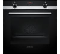 Siemens HQ574AER3 iQ300 Four encastrable avec support vapeur 60 x 60 cm, nettoyage pyrolyse, chauffage rapide, 10 programmes automatiques, air chaud 3D, télescopique extensible extensible