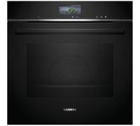 Siemens HR776G1B1 iQ700 A+ Einbaubackofen mit Dampunterstützung, 60 cm breit, 71 L, Pyrolytisch+Hydrolytisch, 19 Heizarten, TFT Touchdisplay, Kindersicherung, Home Connect, schwarz