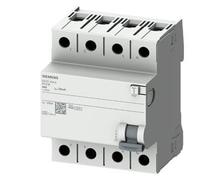 Siemens Interrupteur différentiel, 4 pôles, type A, 40A, 30 mA, 400 V AC, article 5SV5344-6