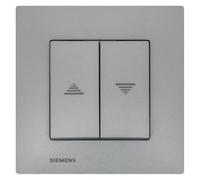 SIEMENS - Interrupteur Volet Roulant Silver Delta Viva - Plaque Silver
