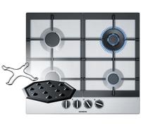 Siemens iQ500 Table de cuisson à gaz EC6A5HB90 inox 60cm avec croix espresso et plaque Simmer