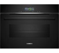 Siemens Four encastrable compact CM776GKB1 iQ700 – micro-ondes 900 W, 45 L, Home Connect, noir