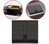 SIEMENS IQ700 EX651LYC1F Table Induction 60cm 4 Foyers Noir Dual LightSlider