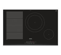 Siemens iQ700 EX851FEC1E - Table de cuisson à induction - 4 plaques de cuisson - Niche - largeur : 75 cm - profondeur : 49 cm - noir - avec bord à facettes