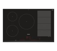 Siemens iQ700 EX851LVC1F - Table de cuisson à induction - 5 plaques de cuisson - Niche - largeur : 75 cm - profondeur : 49 cm - noir - avec cadre biseauté