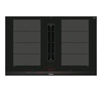 Siemens iQ700 EX875LX67E Table de cuisson à induction avec évacuation par aspiration - Noir/inox - 4 foyers