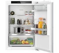 Siemens KI21RADD1 iQ500 Einbaukühlschrank, Nischenhöhe: 88 cm, 136 L, Flachscharnier-Technik, hyperFresh, Home Connect, LED-Beleuchtung, Softeinzug, weiß