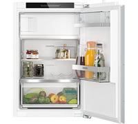 Siemens KI22LADD1 iQ500 Réfrigérateur encastrable avec congélateur, 88 x 56 cm, réfrigérateur de 104 l et congélateur de 15 l, superCooling - Refroidissement plus rapide, éclairage LED, charnière