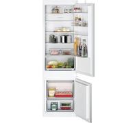 Siemens KI87VNSE0 iQ100 Réfrigérateur-congélateur encastrable, charnière de remorquage, 177,2 x 54,1 cm, réfrigérateur de 200 l + congélateur 70 l, boîte verseuse, lumière LED, étagères en verre de